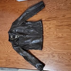 Laundry  by Shelli Segal Brown Women Leather Motorcycle Jacket